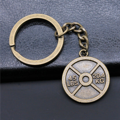 Minimalist Weight Plate Pendant Keychain from Temu