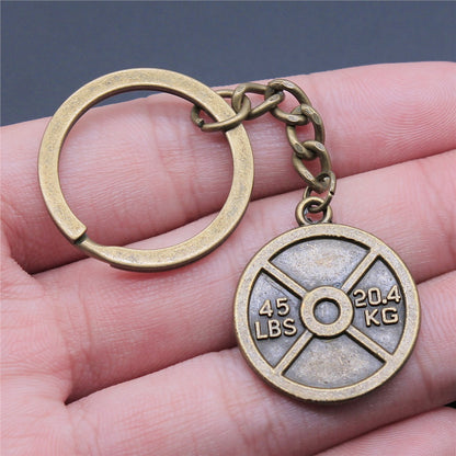 Minimalist Weight Plate Pendant Keychain from Temu
