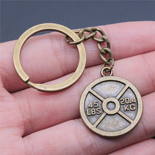 Minimalist Weight Plate Pendant Keychain from Temu