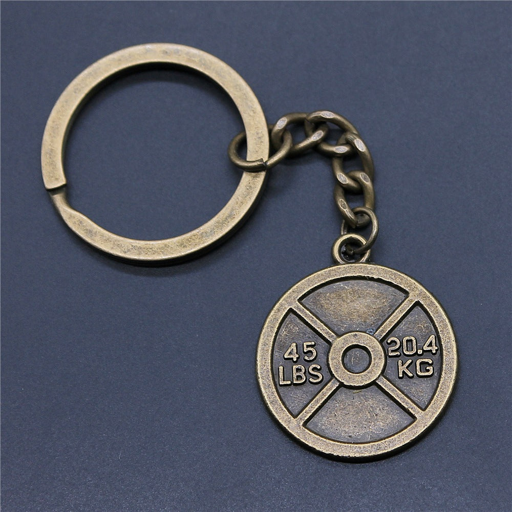 Minimalist Weight Plate Pendant Keychain from Temu