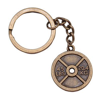 Minimalist Weight Plate Pendant Keychain from Temu